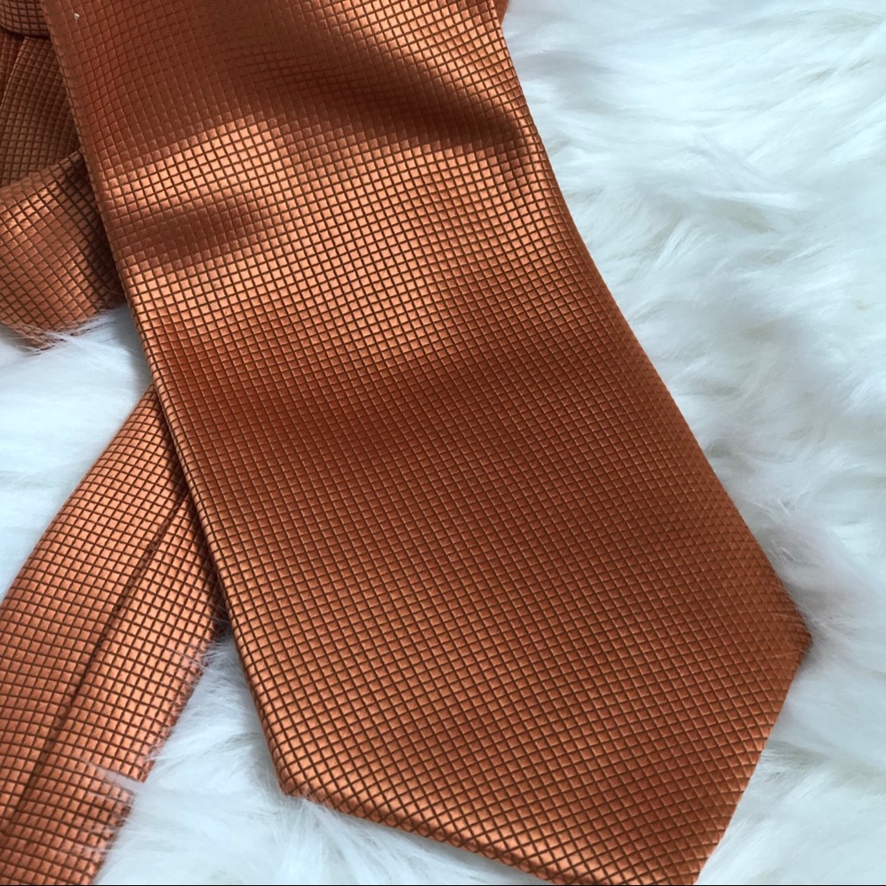 UMO LORENZO Italy Men’s Metallic Orange Tie